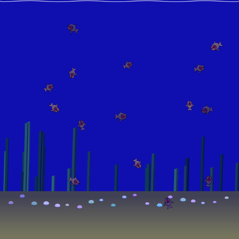 Underwater Schooling #2 static token preview