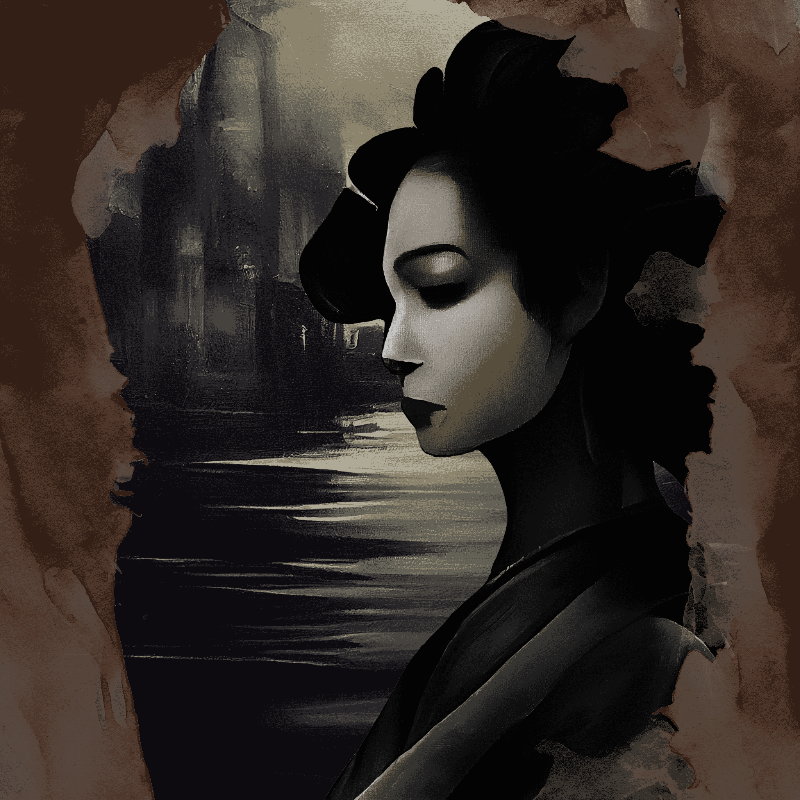 Geisha on the dark #1 static token preview