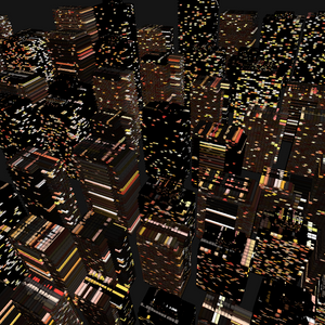 Night city glow project preview