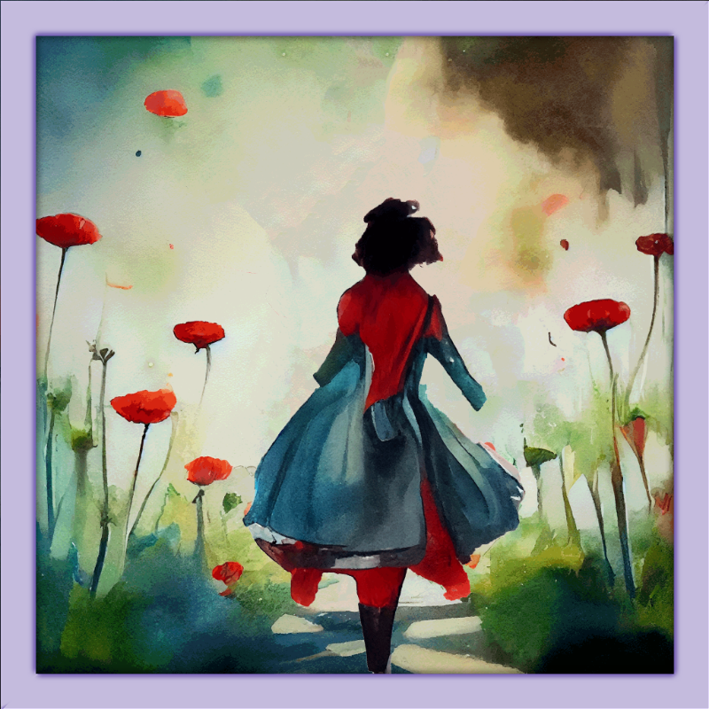 Alice and Big Red Flowers #4 static token preview