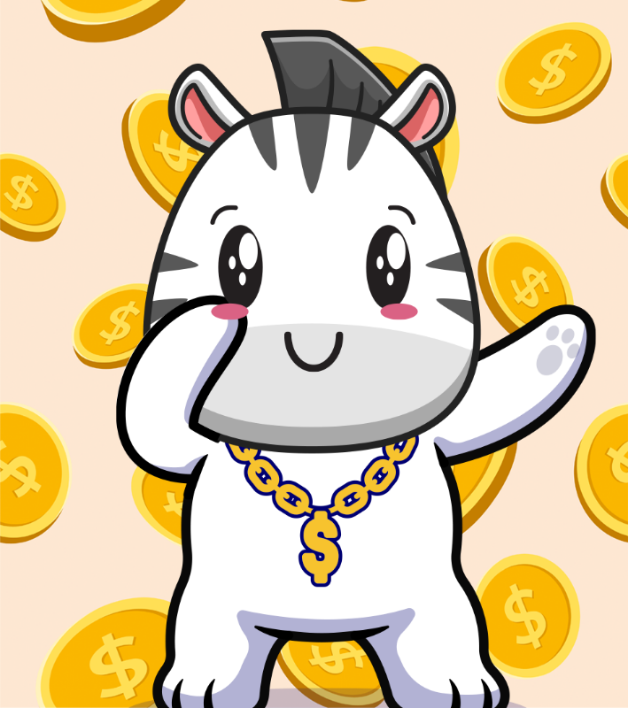 Baby Zebra Gang #1 static token preview