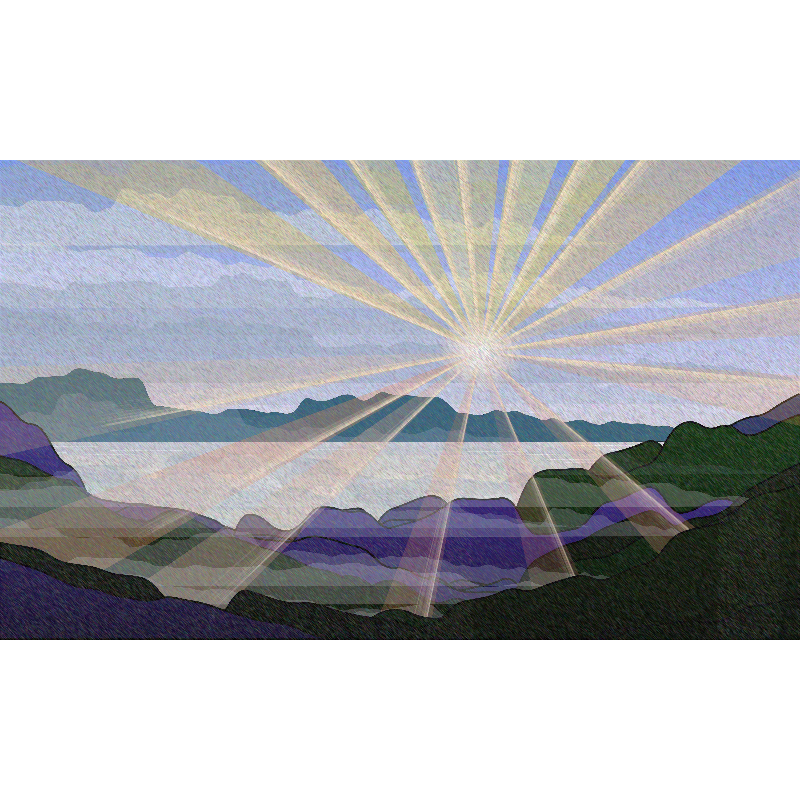 Sunrise over a Mountain Lake #6 static token preview