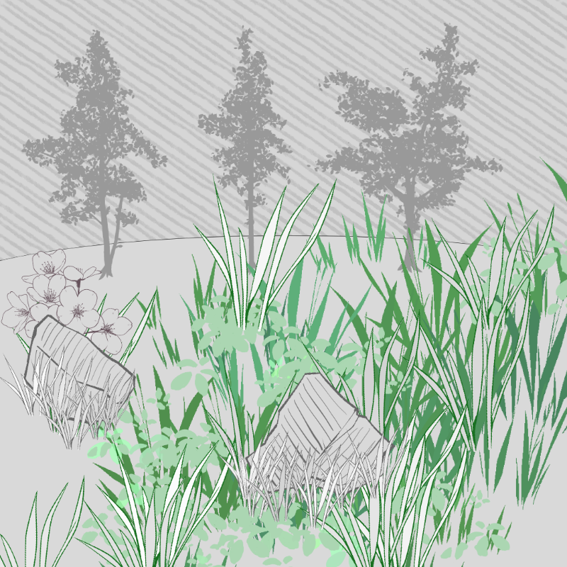Wild Grass and Rubble #3 static token preview