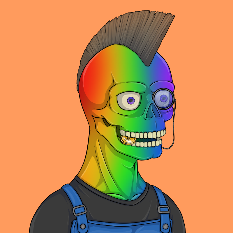 crazy skull club #6 static token preview