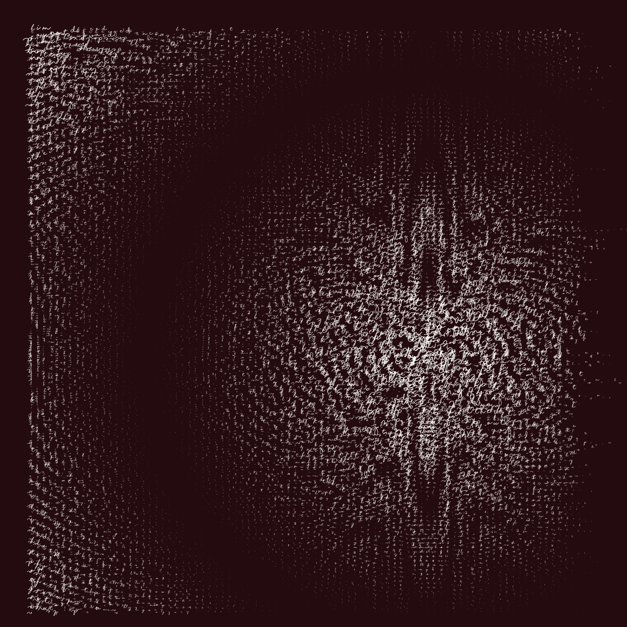 Asemic Writing 1o1 #17 static token preview