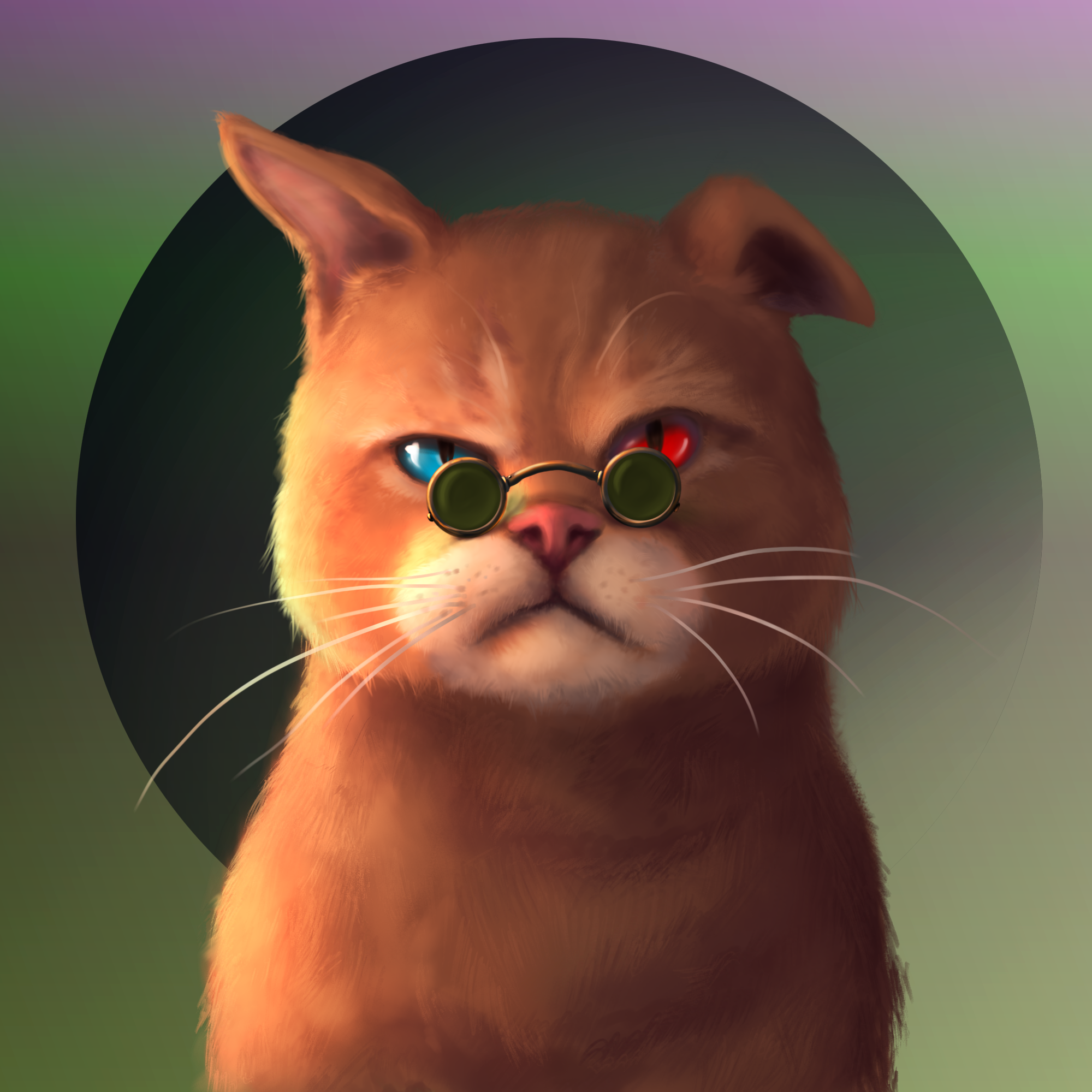 Gangsta Cat #7 static token preview