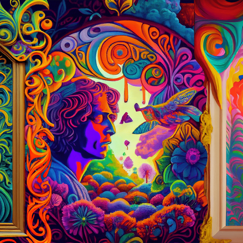 AI Psychedelic Garden #12 static token preview