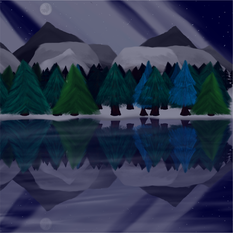 Moony Winter Lake #7 static token preview