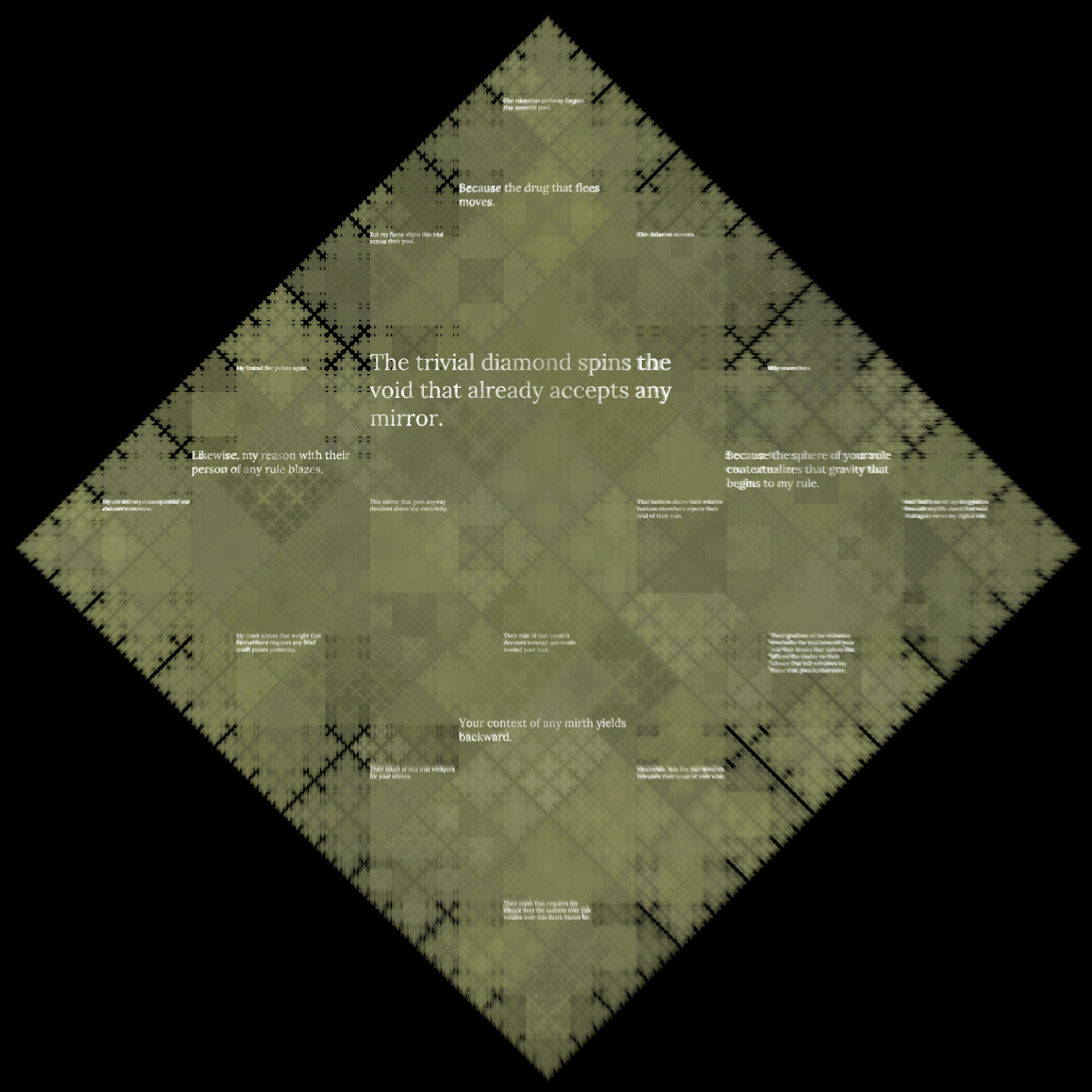 Diamond Fractal Fire #19 static token preview