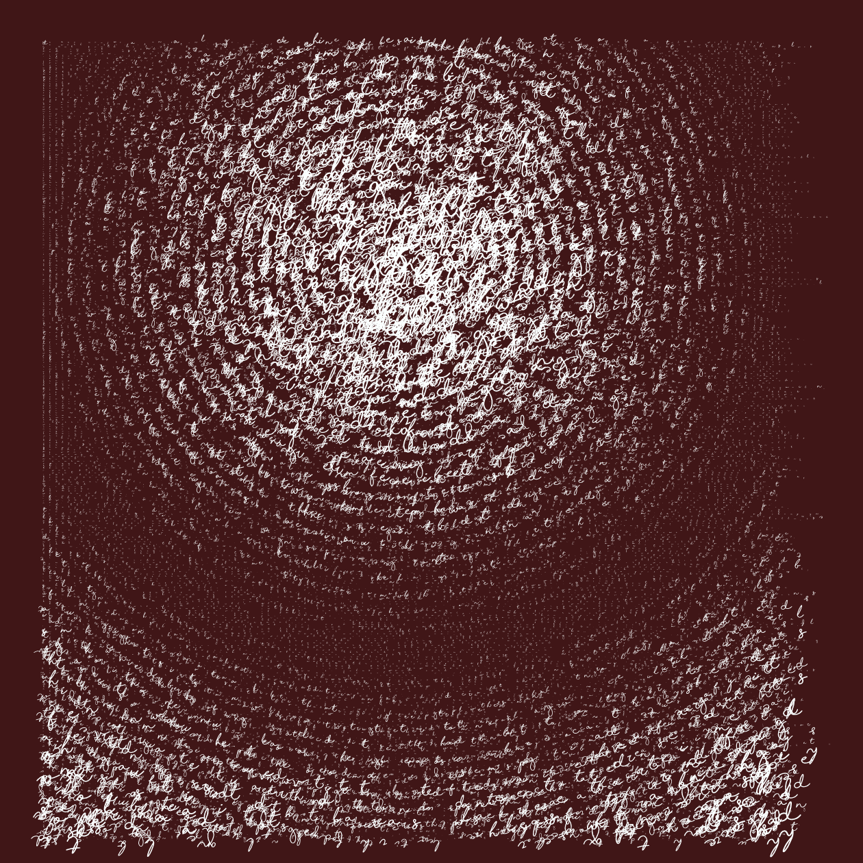 Asemic Writing 1o1 #7 static token preview