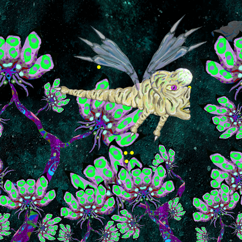 Fireflies and Flower Gardens #23 static token preview