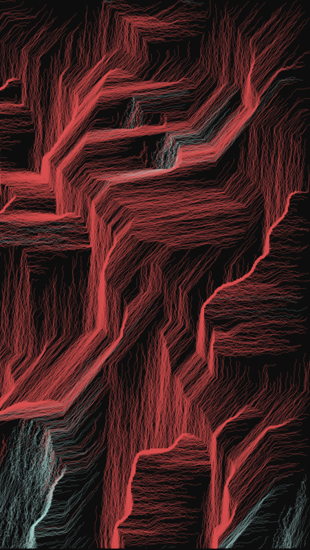 Algoscapes | Rock-face #4 static token preview