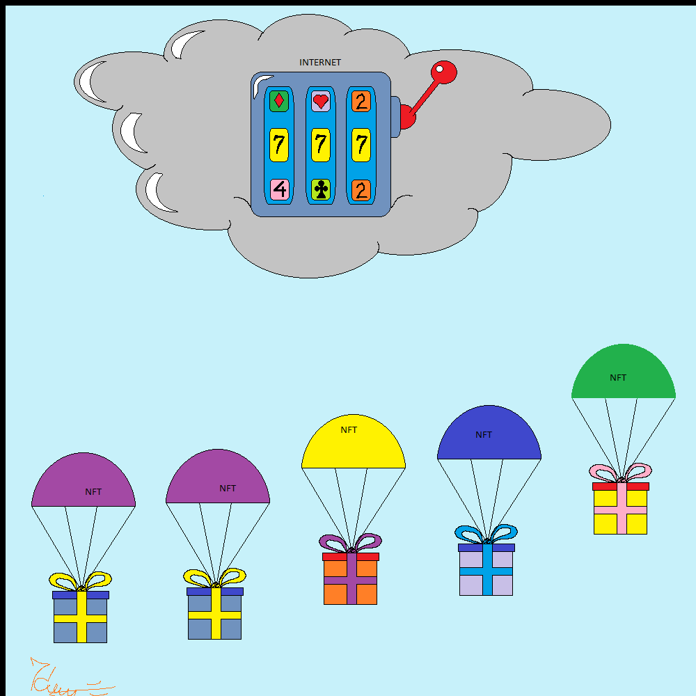 Rain of NFT airdrops #16 static token preview