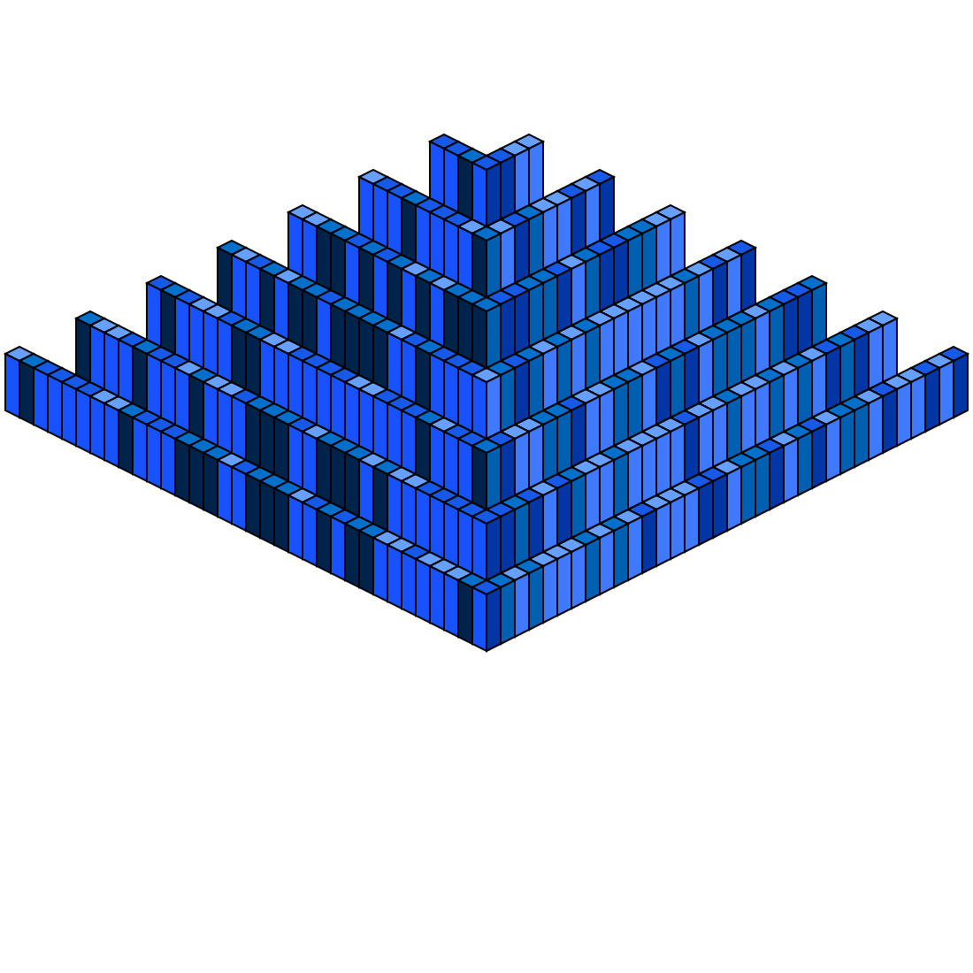Isometric Grid Pyramid #1 static token preview