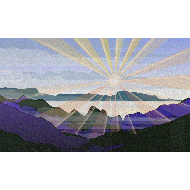 Sunrise over a Mountain Lake #24 static token preview