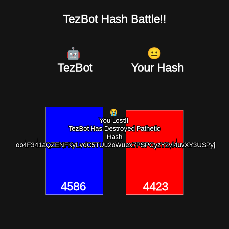 TezBot Battle #2 static token preview
