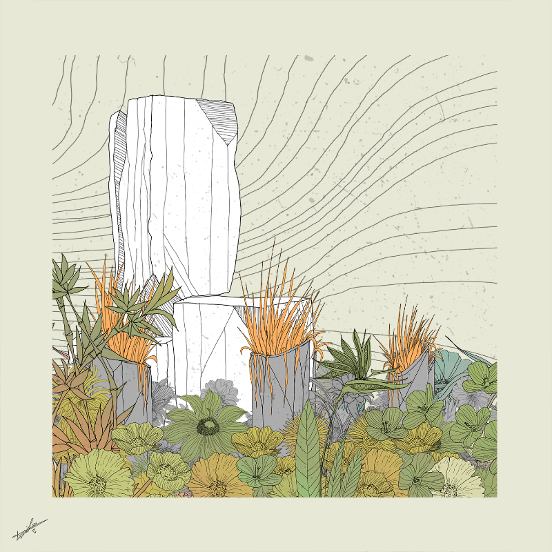 Garden of Lines #Rocks_Blooms #4 static token preview