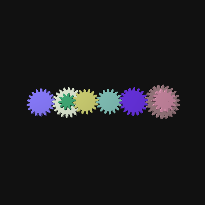 Mechanical gears #10 static token preview