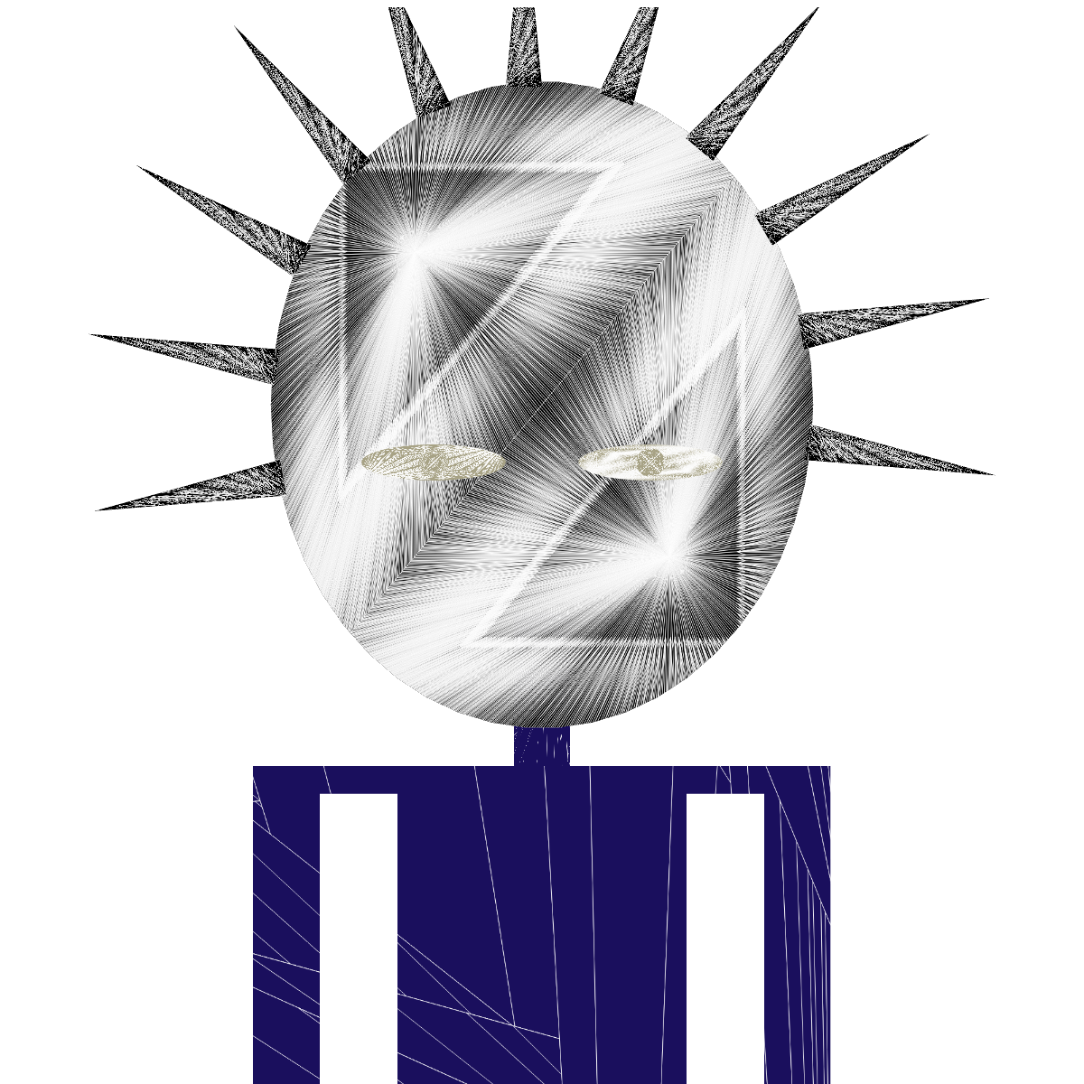 Spiky Woman #10 static token preview