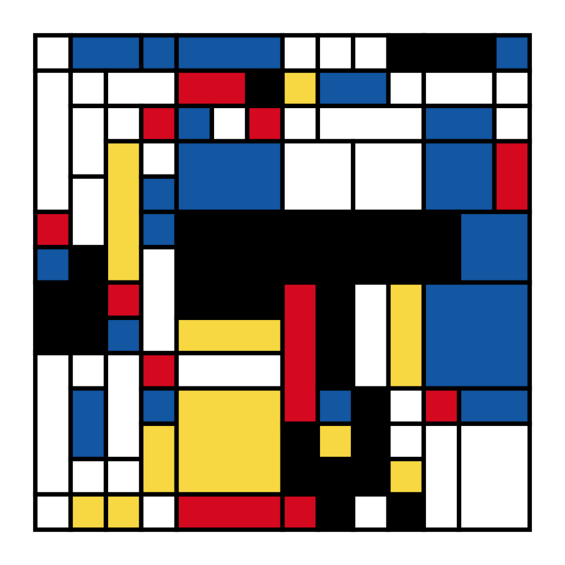Mondrian squares #3 static token preview