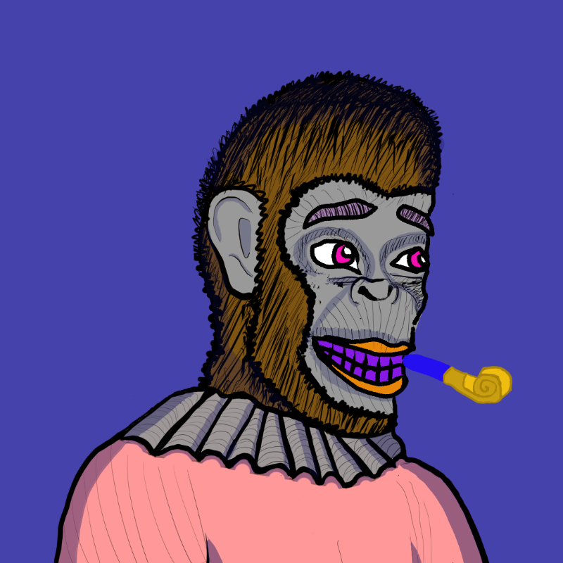 Clown Ape Club Tezos Ultra Superior-CACTUS #12 static token preview