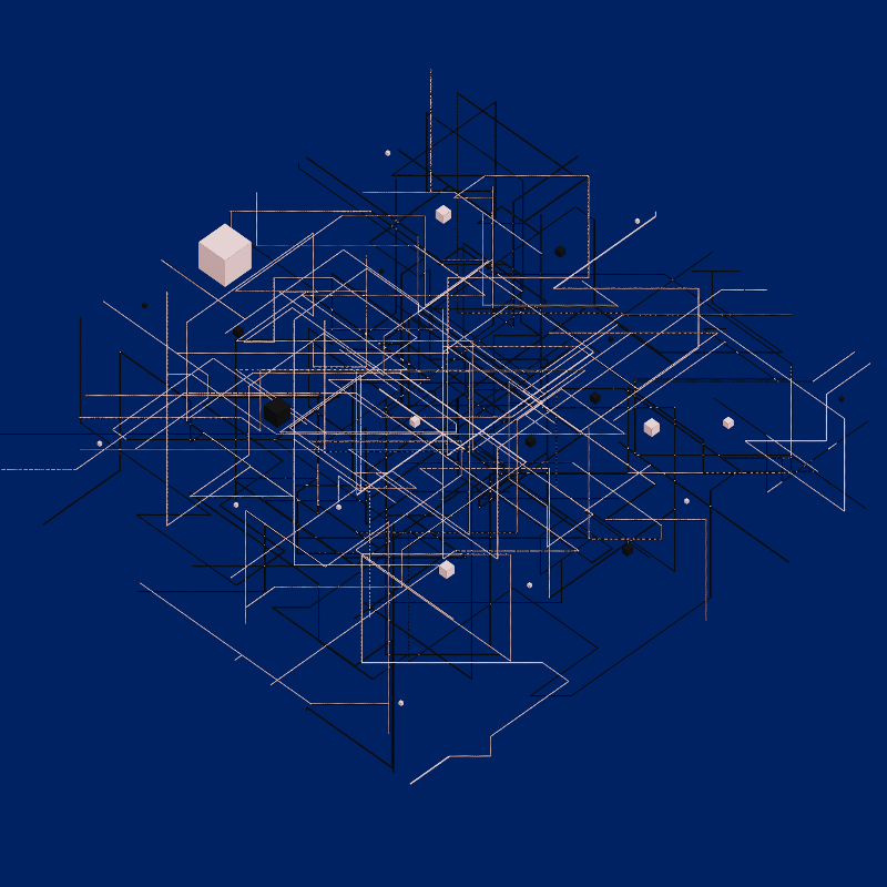 Luminous Streaks and cubes #2 static token preview