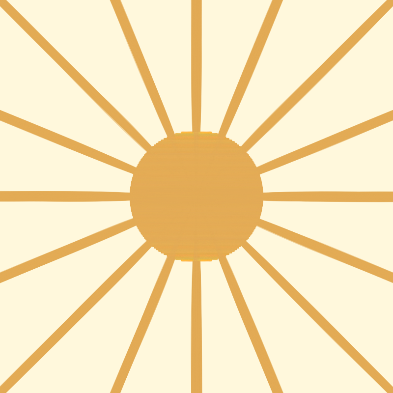 Lever de soleil linéaire #6 static token preview