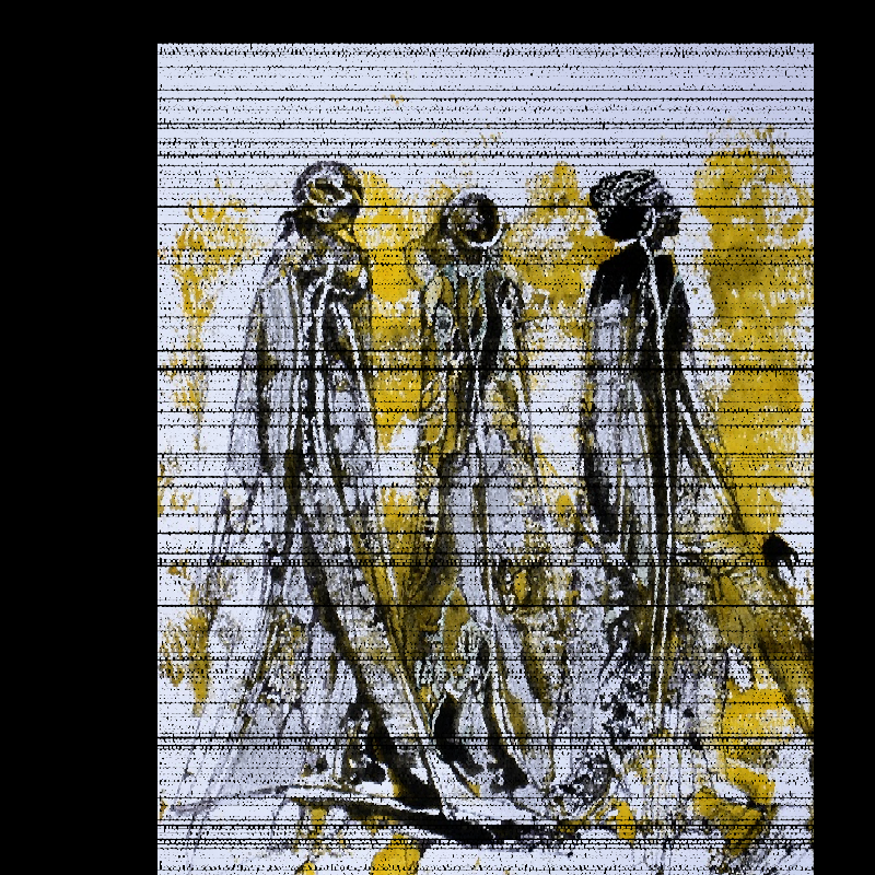 "3 Donne" Pointillism #6 static token preview