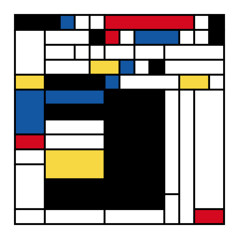 Mondrian squares #14 static token preview