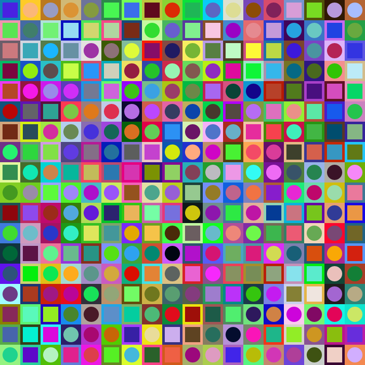 Square Dot Composition #254 static token preview