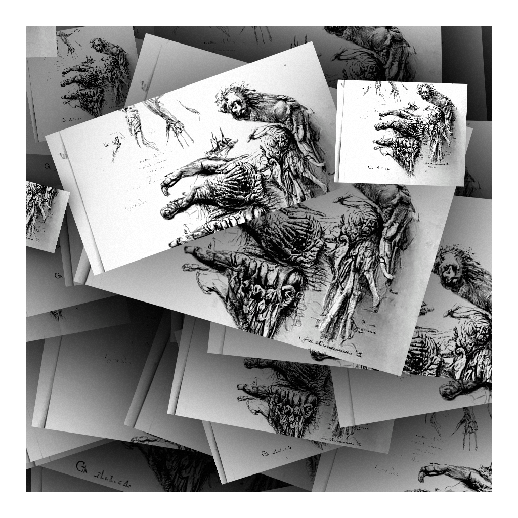 Zombie Anatomy Study Collage #12 static token preview