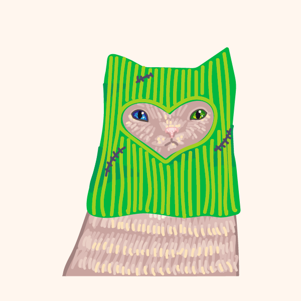 Kittens in balaclavas #5 static token preview