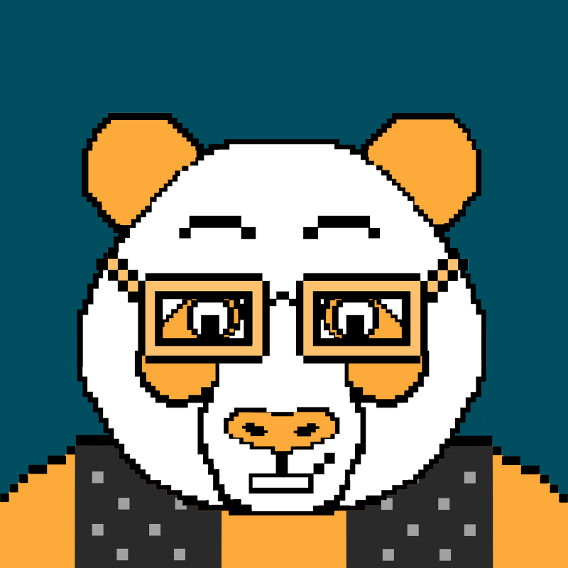 Evolving Pixel Pandas #5 static token preview