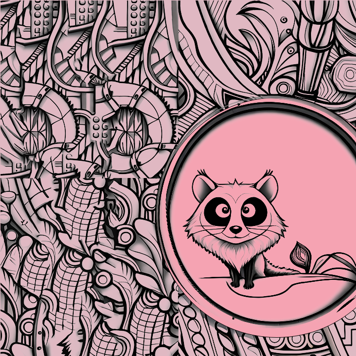 Playful weasel #12 static token preview