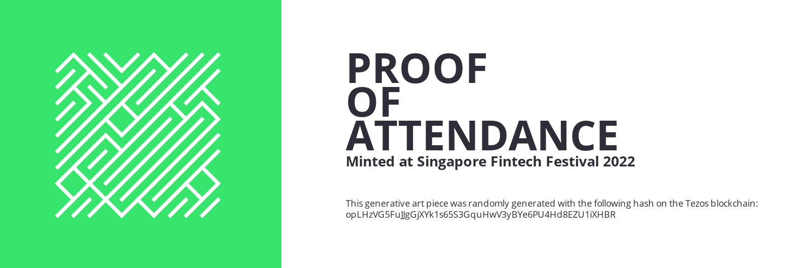 SFF2022 Proof of Attendance Token #1851 static token preview