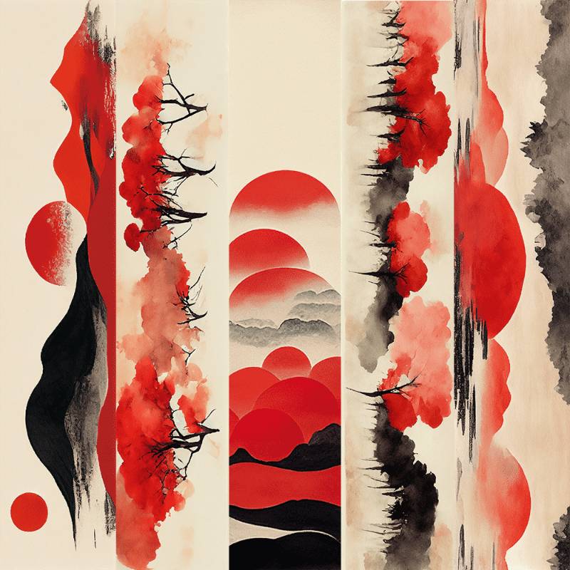 AI Japanese garden #8 static token preview