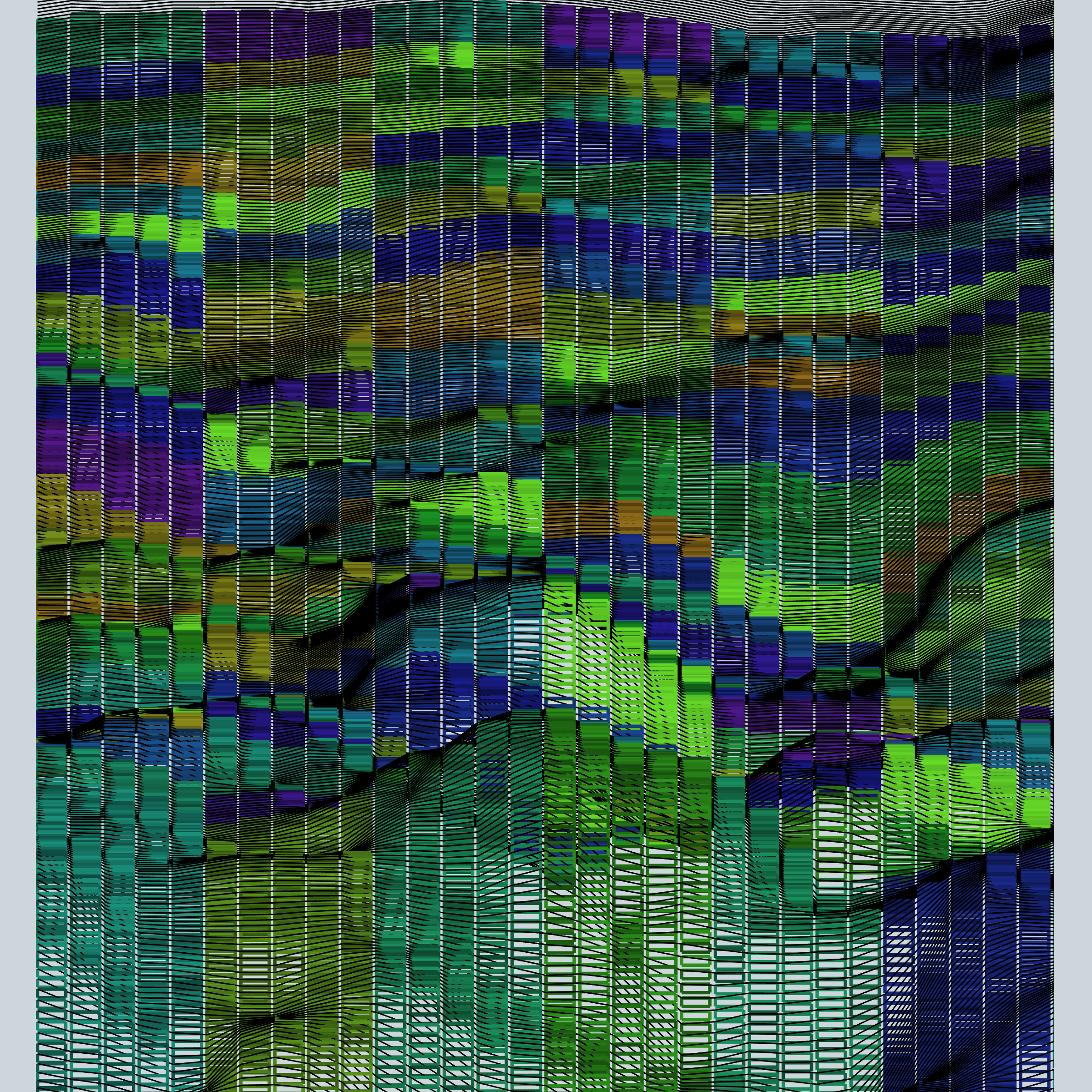 Rainbow mountains #8 static token preview