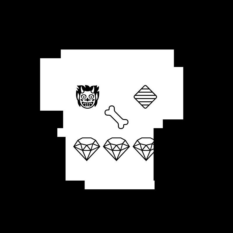 NotSkull(B&W) #15 static token preview