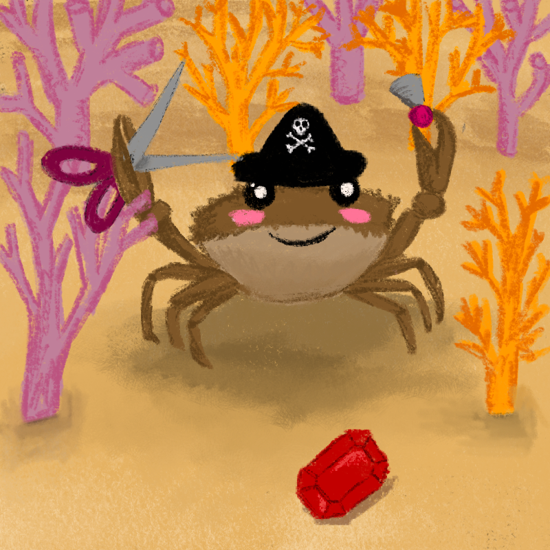 Silly Crab #17 static token preview