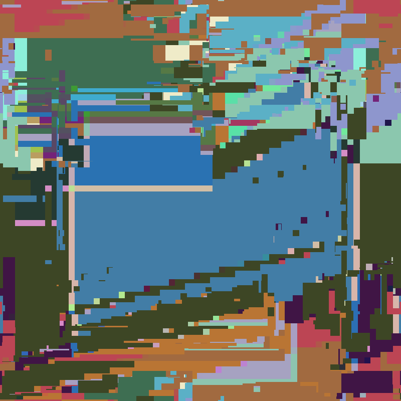 Cascade automata, pixel nature #1 static token preview