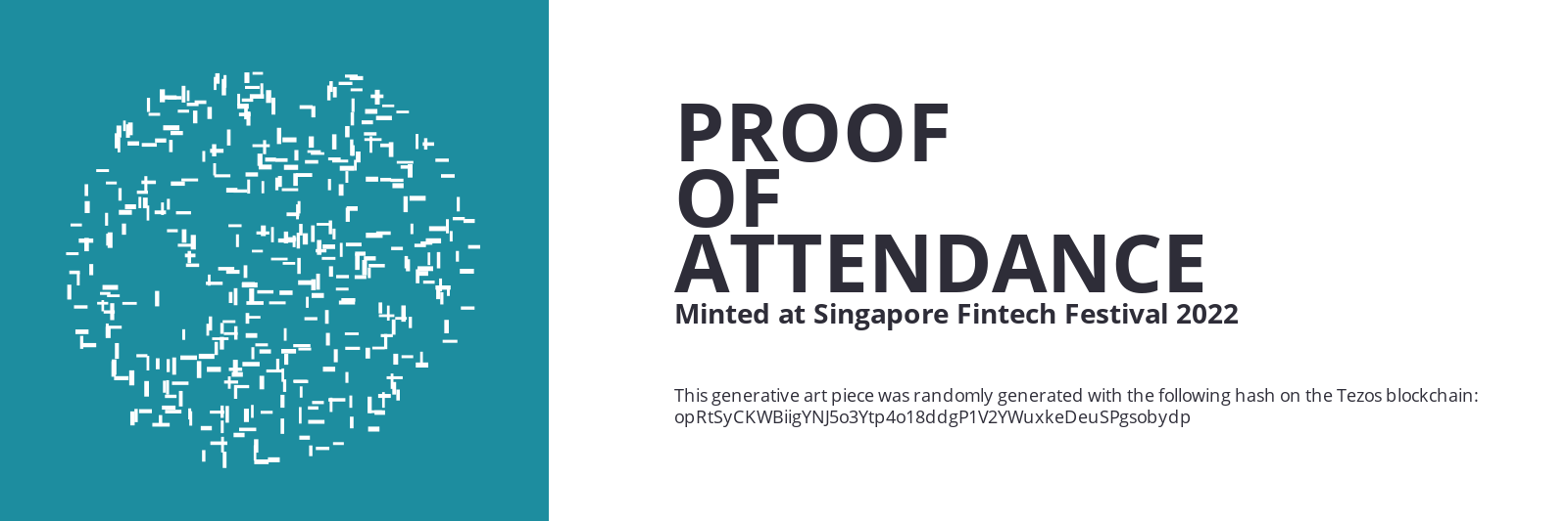SFF2022 Proof of Attendance Token #751 static token preview