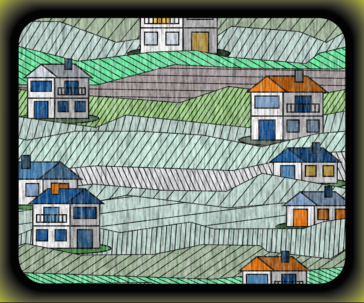 Rainy village #20 static token preview
