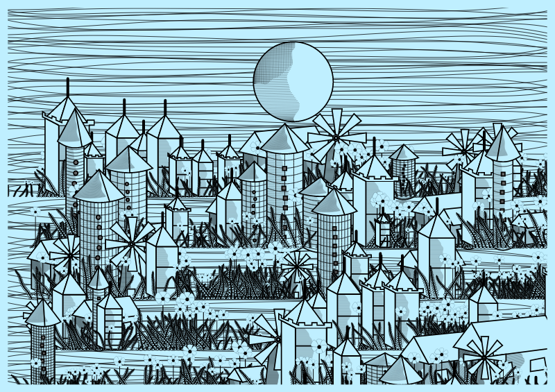 Medieval Village #1 static token preview