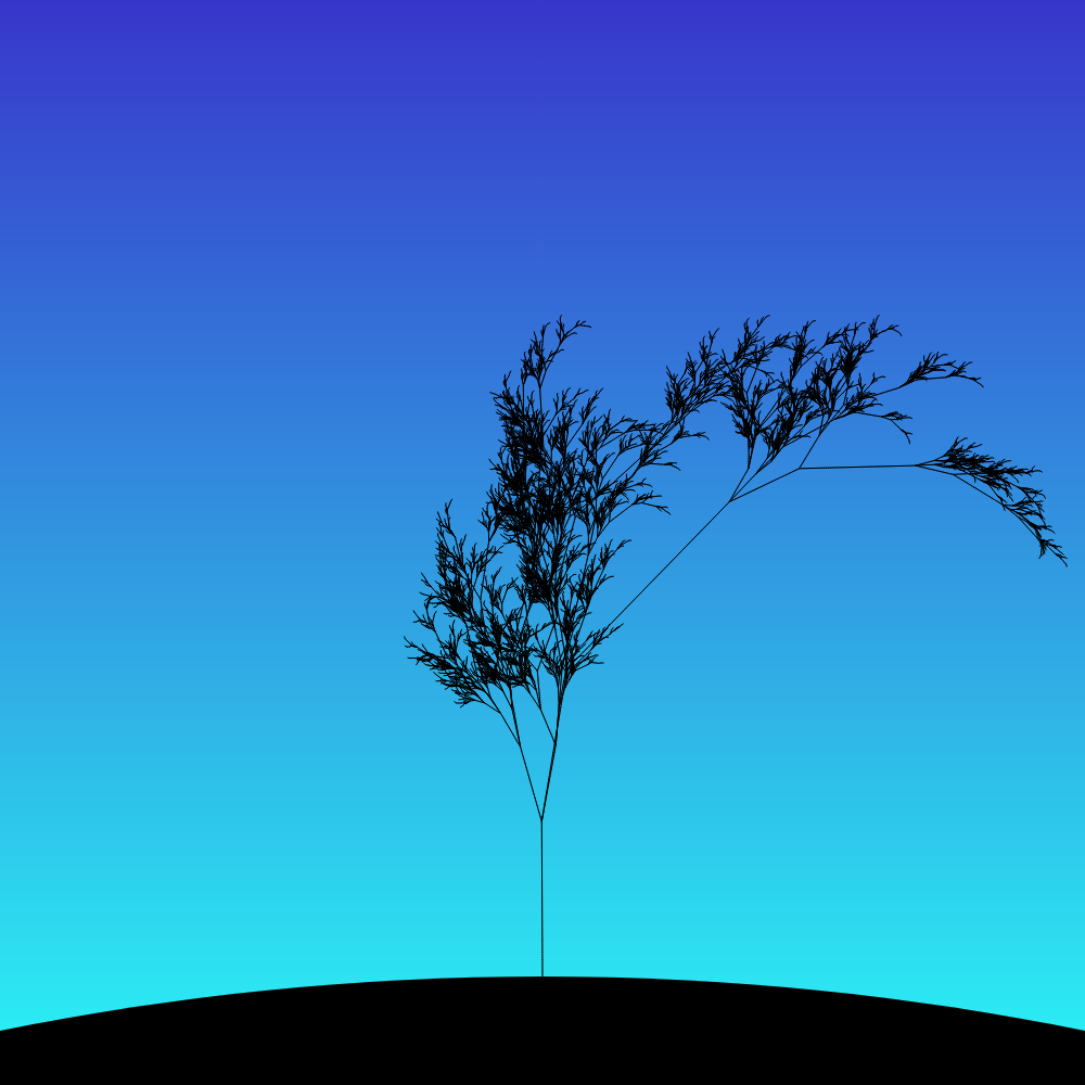 Fractal-Lsystem Tree #9 static token preview