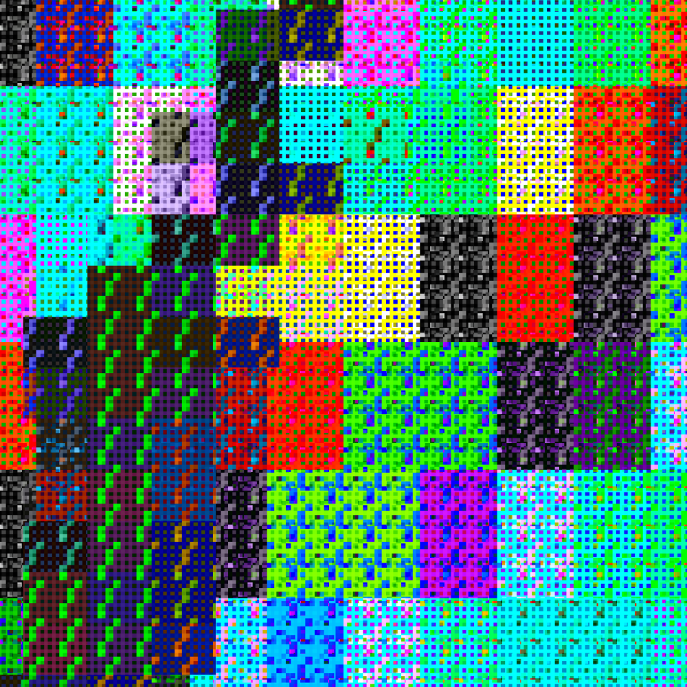 Multicolored Pixelated Field #8 static token preview