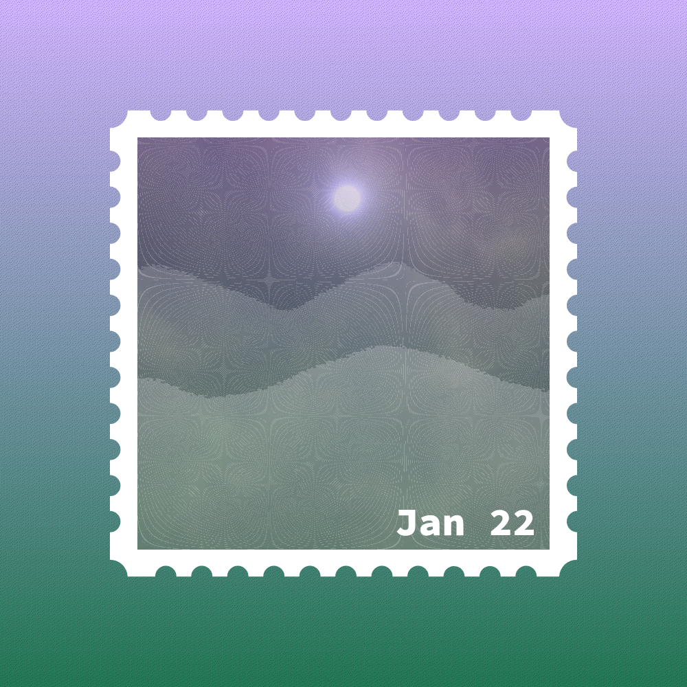 January 2022 stamp #1 static token preview