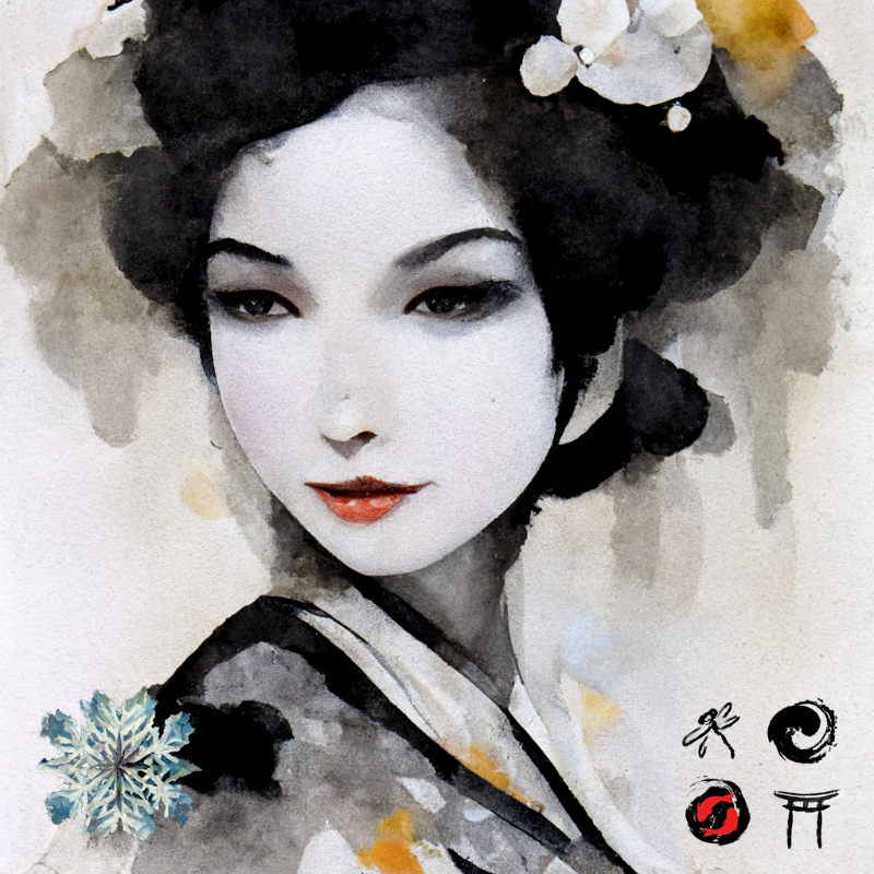 Winter Geisha #15 static token preview