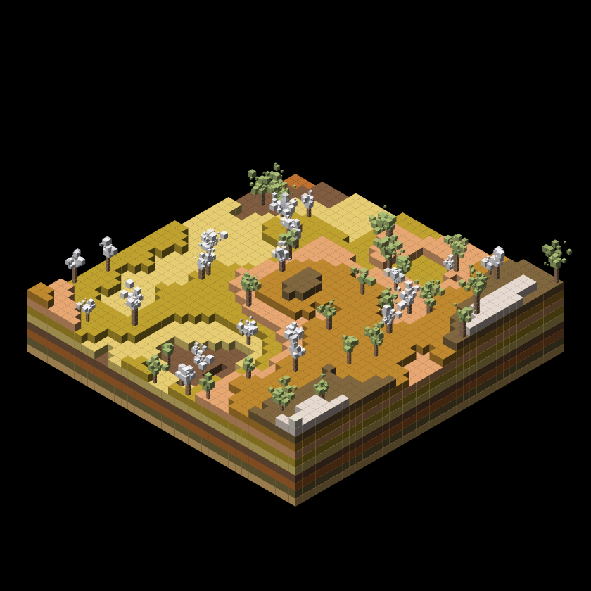 Pixel Topography #24 static token preview