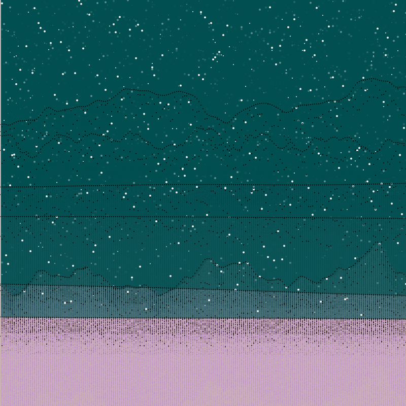 Glitched Mountains GT #12 static token preview