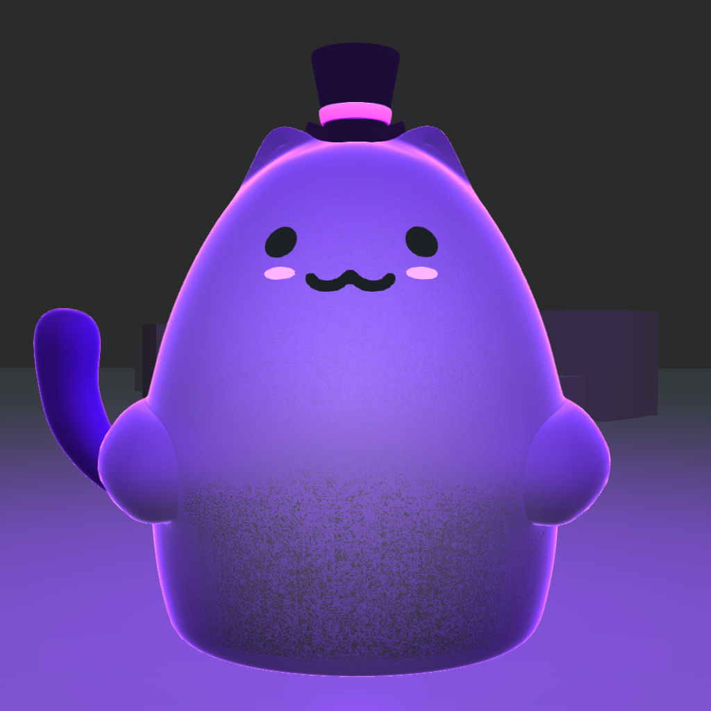 Glow Kitties #25 static token preview